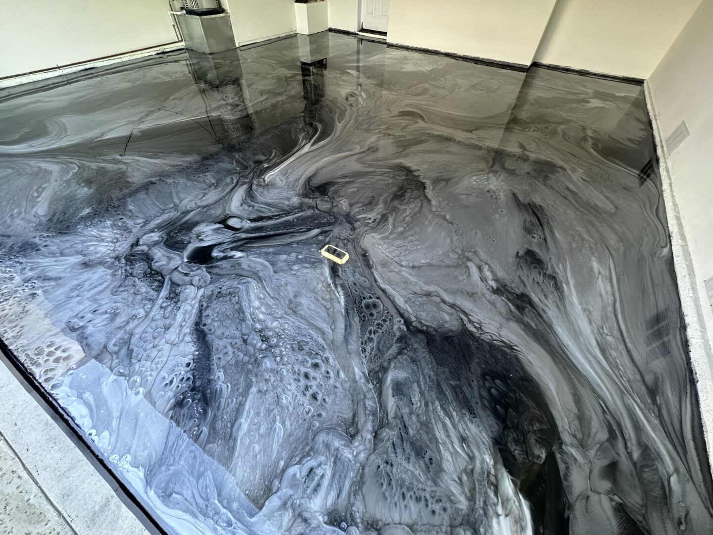 Showroom Black Metallic — Metallic epoxy floor in Atlanta, GA